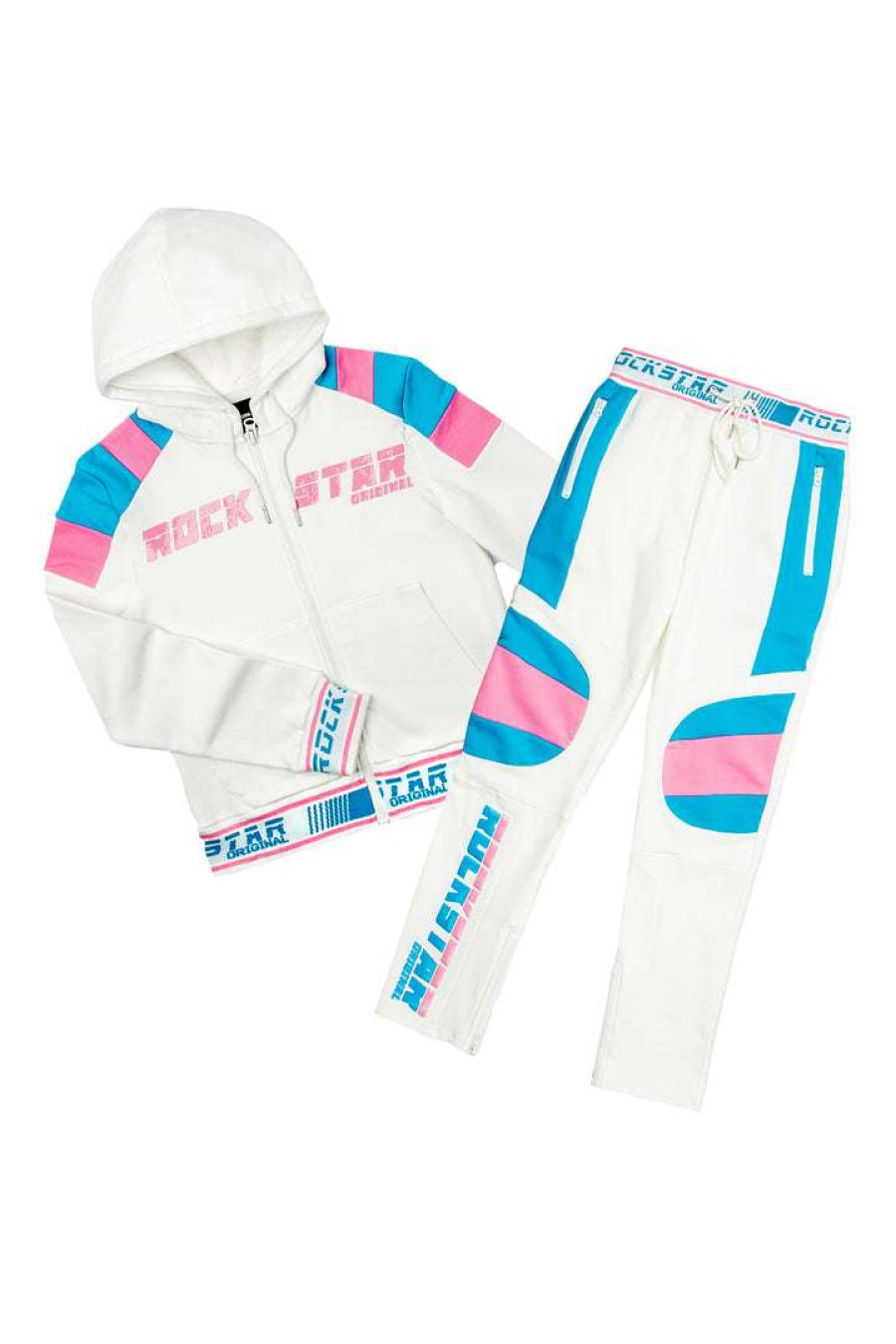 Womens * | Top 10 Womens Track Sets Becca Hoodie Set White