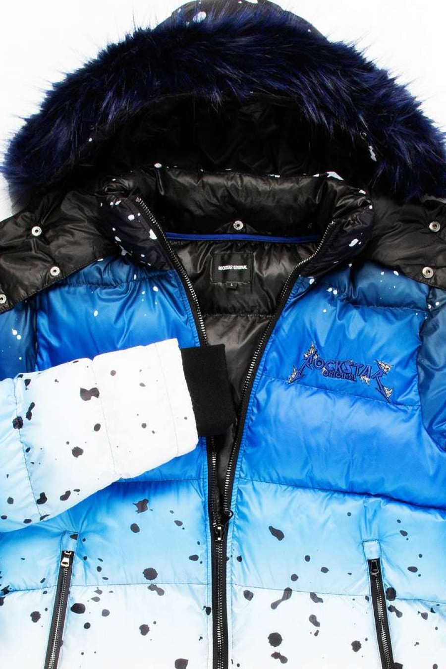 Kids * | Promo Boys Outerwear Kids Curry 2.0 Puffer Jacket Blue/Black