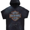 Mens * | Best Sale Mens Hoodies & Sweatshirts Fury Short Sleeve Hoodie Tops Black