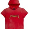 Mens * | Cheap Mens Hoodies & Sweatshirts Tops Stormy Short Sleeve Hoodie Red