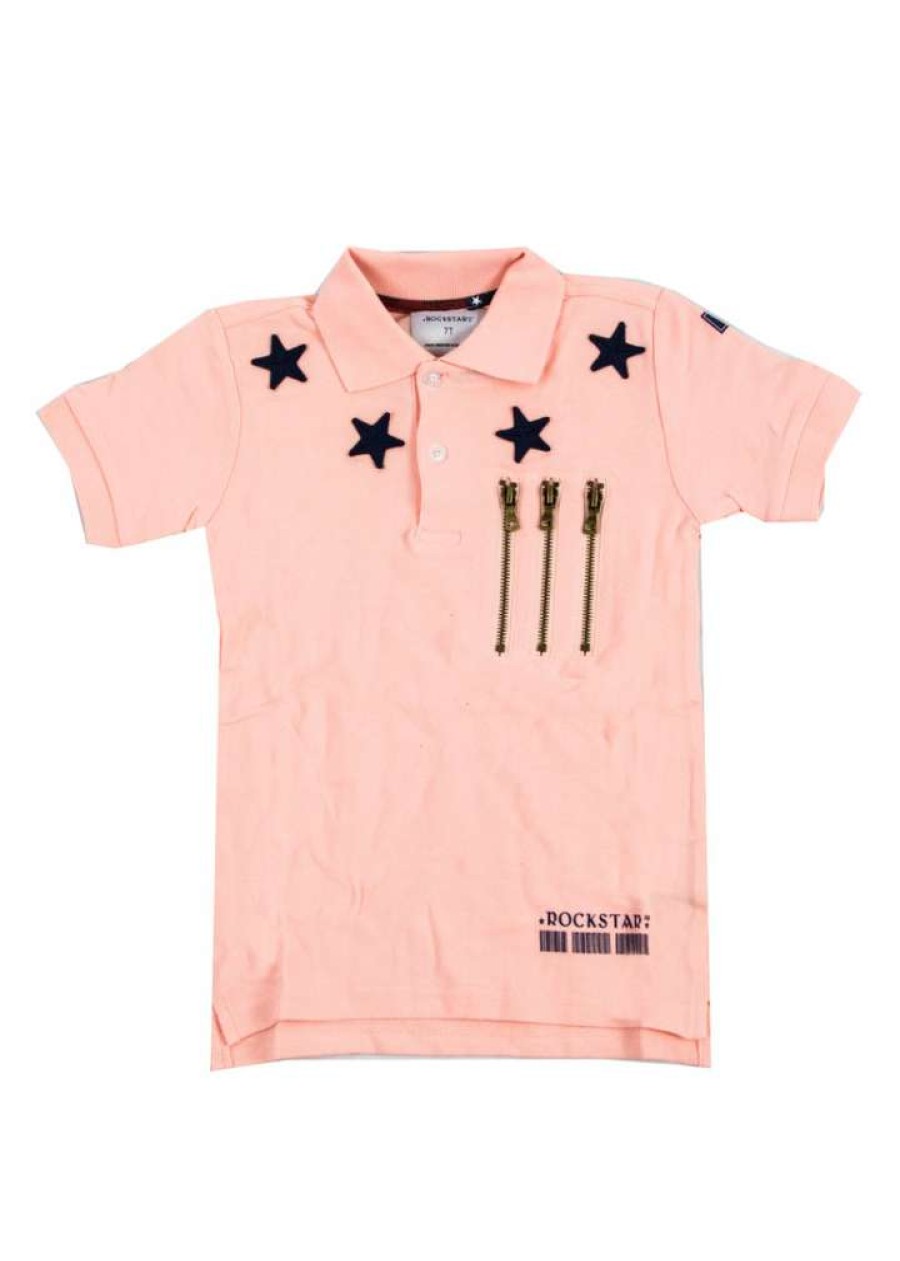 Kids * | Outlet Boys Knits 1019 ( ) Polo New Arrivals Pink