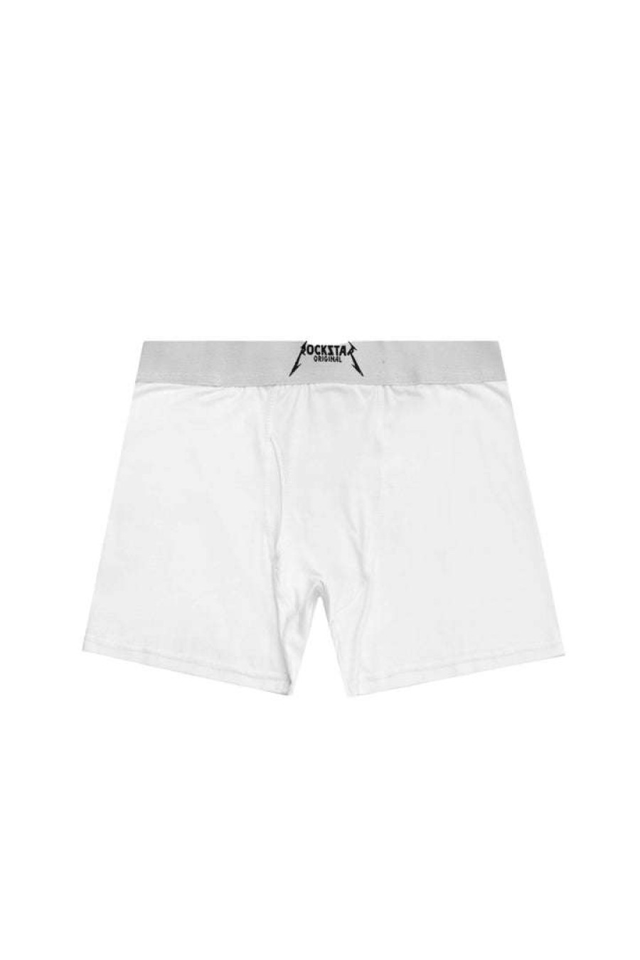 Kids * | Best Sale Boys Accessories New Arrivals Kids Rockband Logo Underwear White