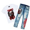 Kids * | Budget Boys Denim Sets Boys Reno T-Shirt/Denim Set New Arrivals White