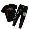 Mens * | Best Sale Mens Track Sets Garland T-Shirt Trackset Black