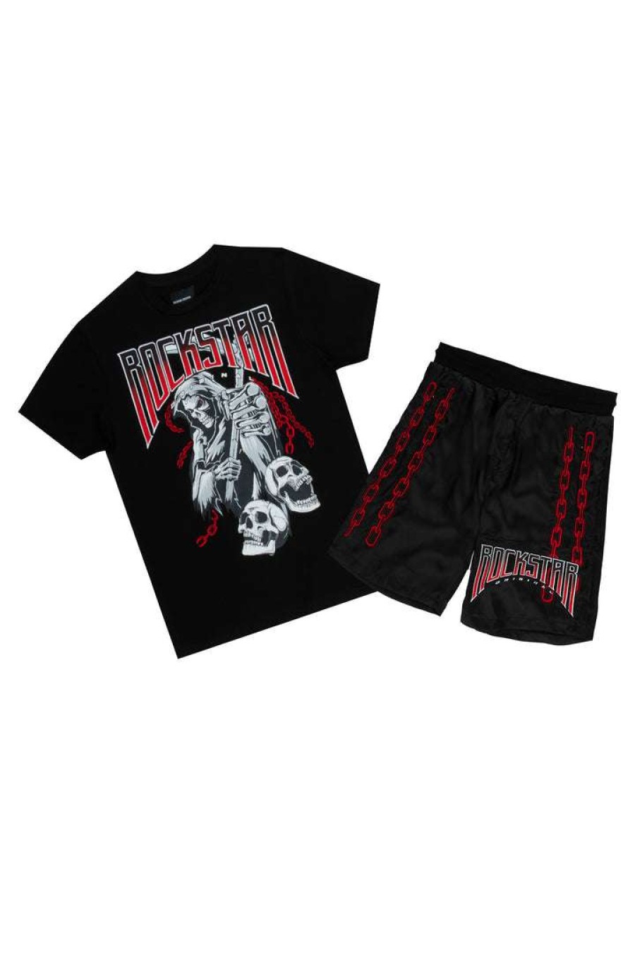 Kids * | Wholesale Boys Short Sets Boys Wage Short Set Black