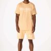 Mens * | Best Sale Mens Short Sets Casey T-Shirt Short Set Peach