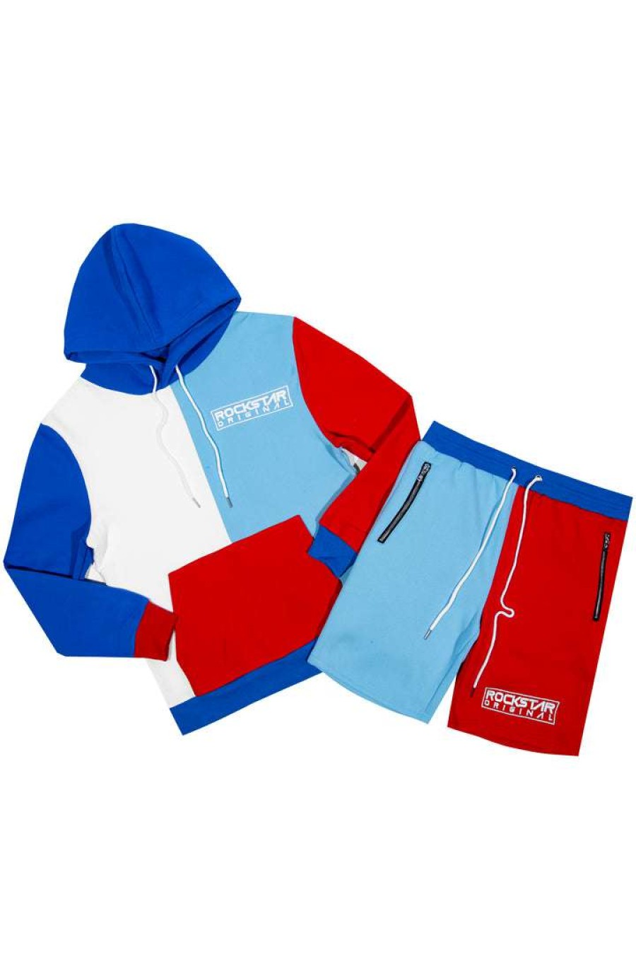 Mens * | Outlet Mens Short Sets Track Sets Loke Short Set Blue