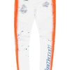 Mens * | Best Pirce Mens Jeans Denim Kino Painter Jean White/Orange