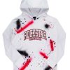 Mens * | Coupon Mens Hoodies & Sweatshirts Nero Painter Hoodie Tops White/Pink