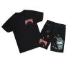 Mens * | Best Deal Mens Short Sets Lando T-Shirt/Denim Short Set Black