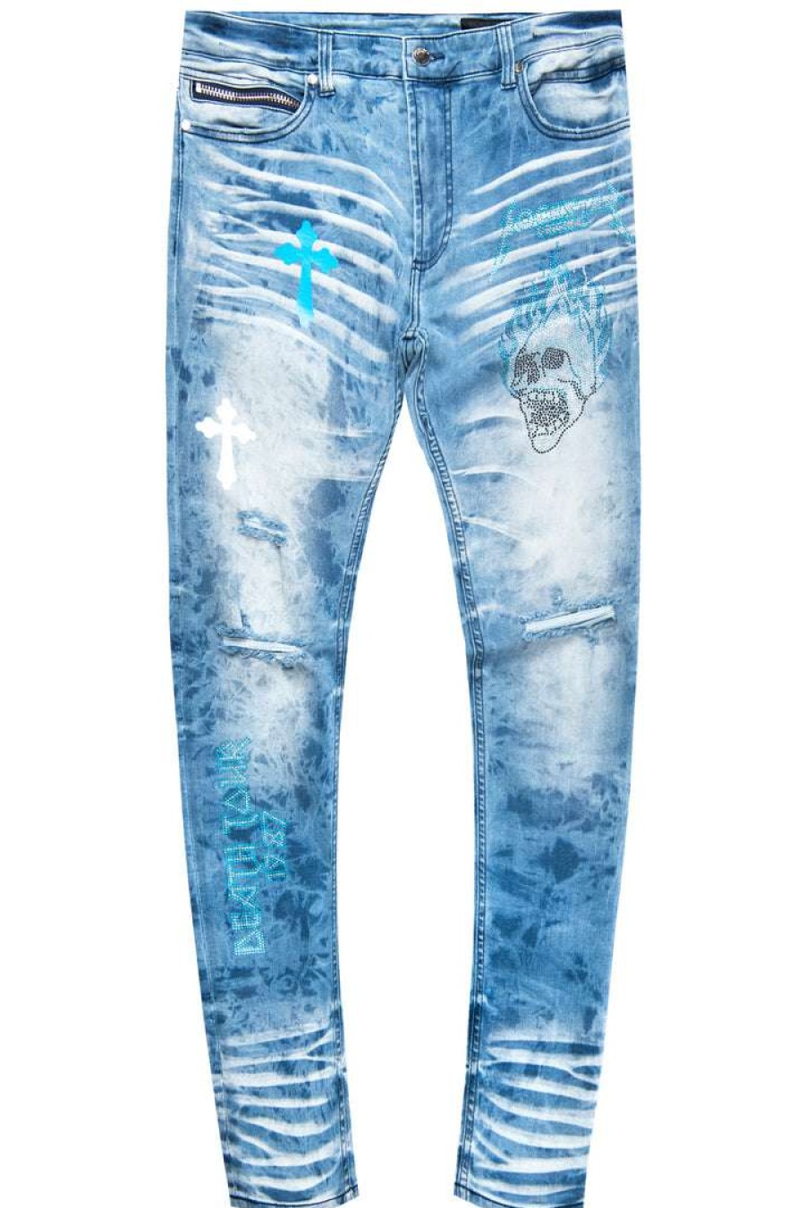 Mens * | Deals Mens Jeans Bernard Crystal Jean Denim Blue