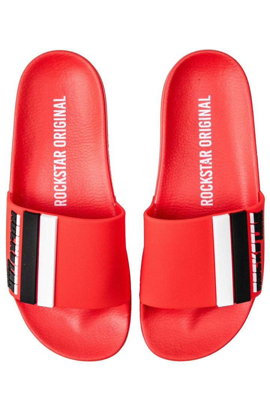 Kids * | Coupon Boys Accessories Kids Godfrey Slides New Arrivals Red