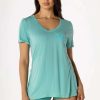 Womens * | Best Deal Womens Tees Best Seller Basic Marley Tee Aqua