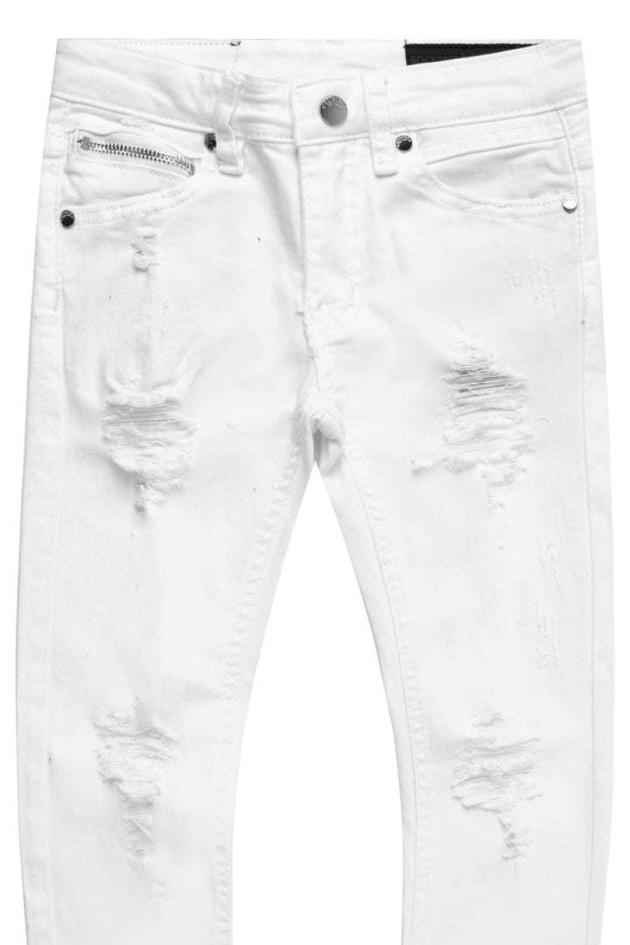 Kids * | Wholesale Boys Jeans New Arrivals Kids Oscar 5 Pocket Jean White