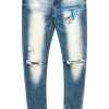 Mens * | Flash Sale Mens Jeans Kaiden Printed Jean Denim Blue