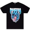 Mens * | Cheapest Mens Tees Metal Panther T-Shirt Tops Black