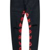 Mens * | Deals Mens Jeans Denim Ziro Printed Jean Black/Red