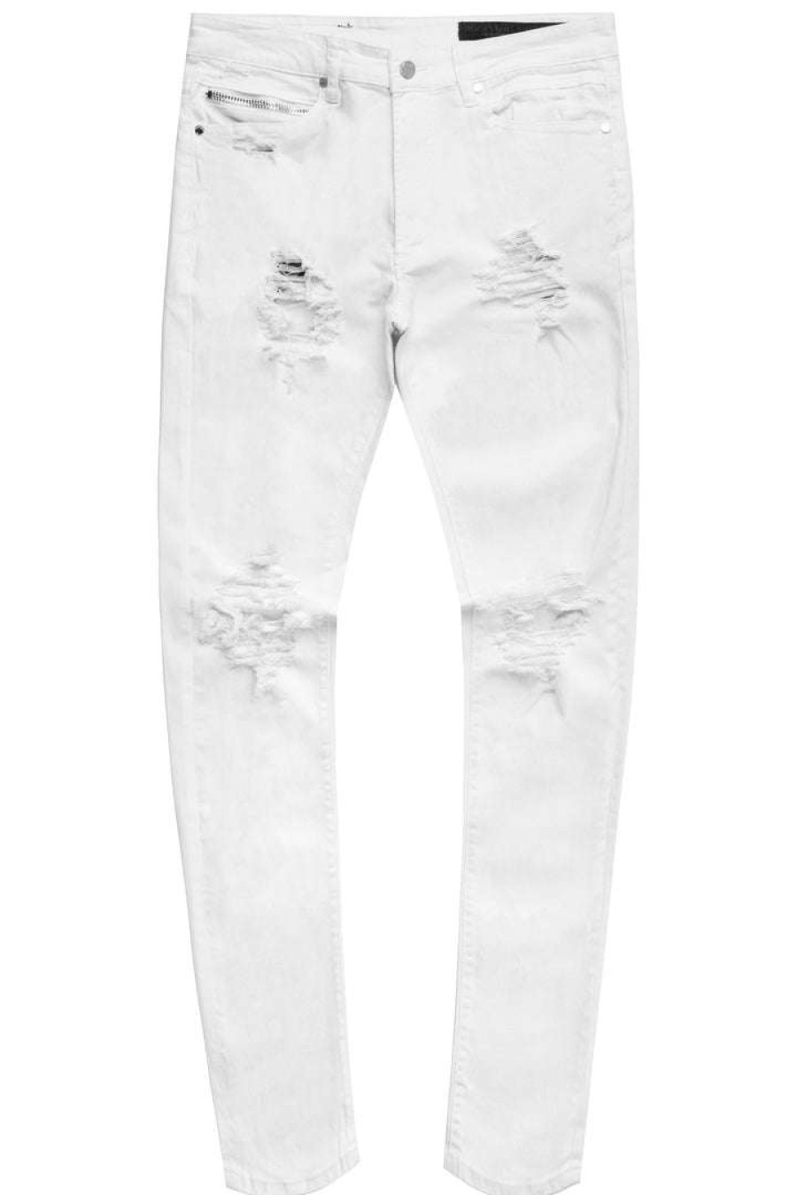 Mens * | Flash Sale Mens Jeans Oscar 5 Pocket Jean Denim White