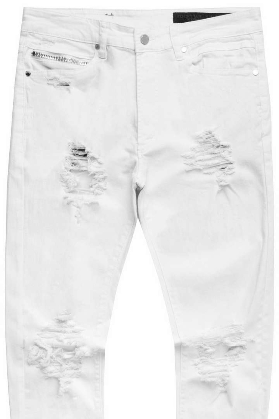 Mens * | Flash Sale Mens Jeans Oscar 5 Pocket Jean Denim White