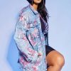 Womens * | Best Sale Womens Jackets Best Seller Zahirah Oversized Denim Jacket Med. Wash