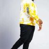 Mens * | Outlet Mens Hoodies & Sweatshirts Zayden Tie Dye Hoodie Tops Yellow