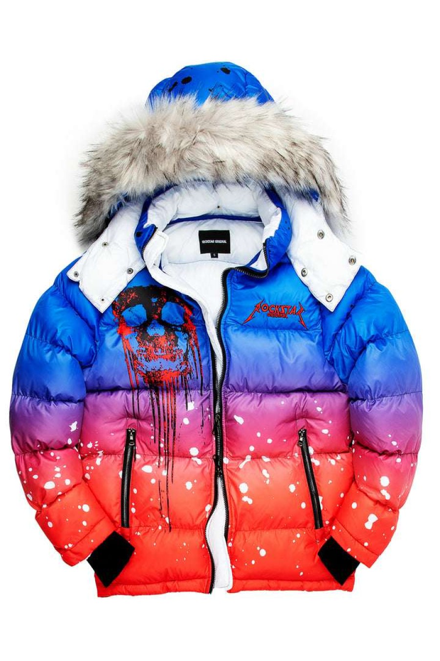 Mens * | Cheapest Mens Outerwear Curry 2.0 Puffer Jacket Jackets & Outerwear Blue/Red