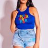 Womens * | Brand New Womens Tops Sienna Halter Neck Tank Best Seller Royal Blue