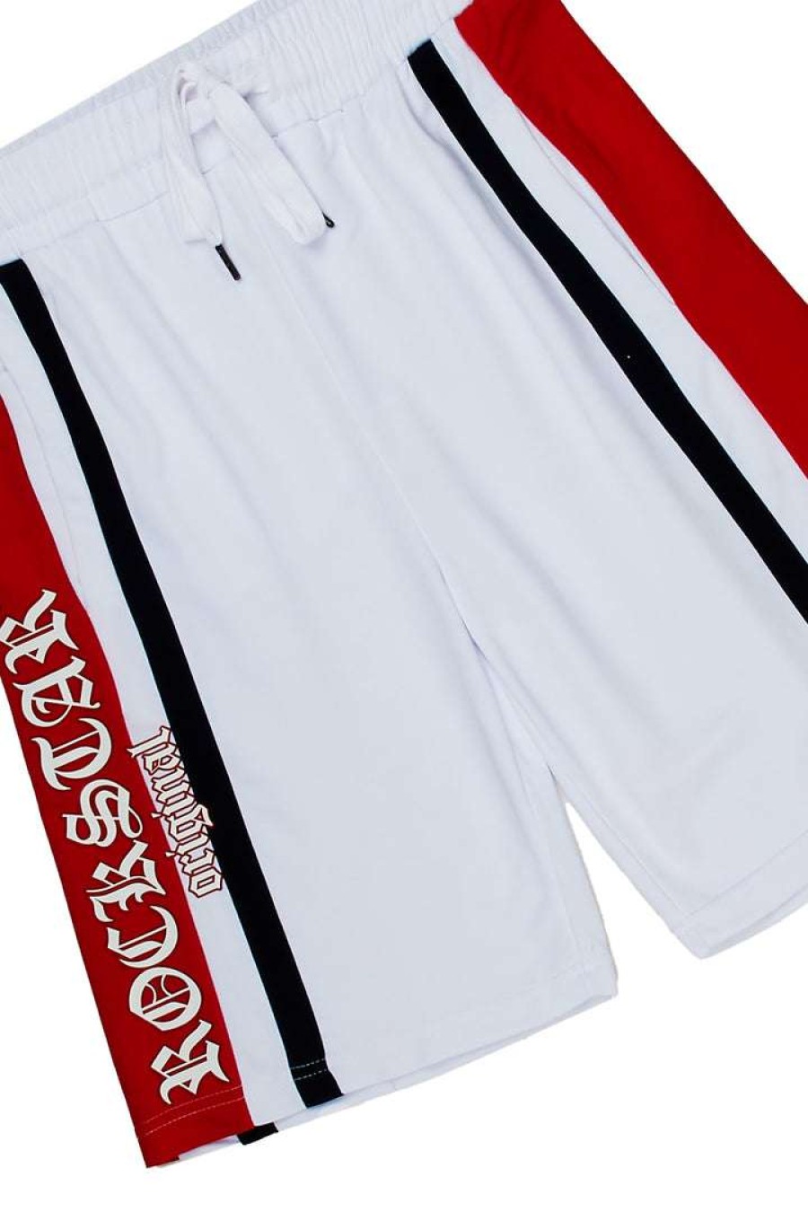 Mens * | Cheap Mens Shorts Harlem Graphic Short White