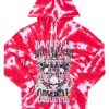 Mens * | Promo Mens Hoodies & Sweatshirts Tops York Tie Dye Hoodie Pink