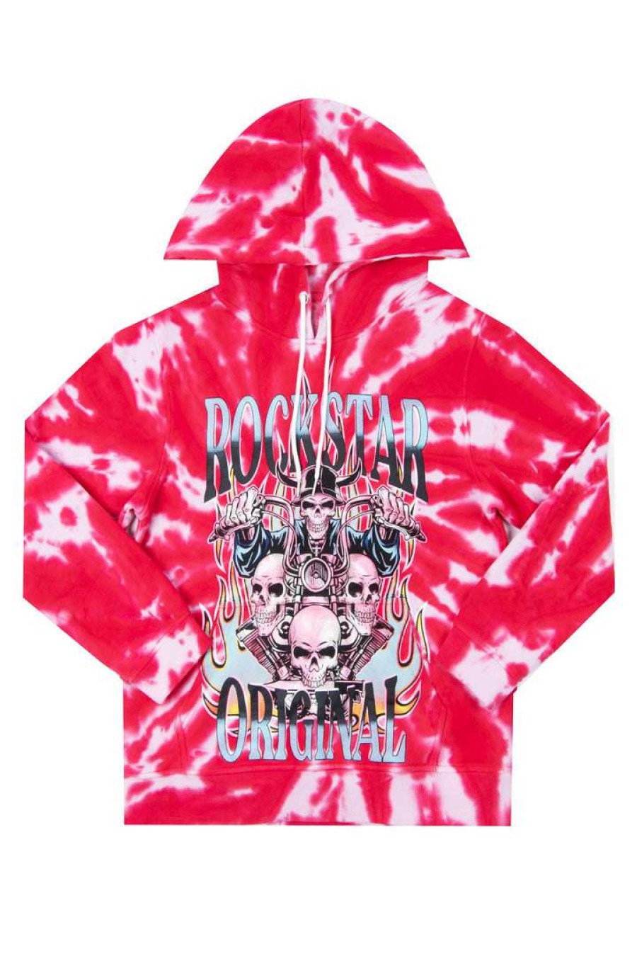 Mens * | Promo Mens Hoodies & Sweatshirts Tops York Tie Dye Hoodie Pink