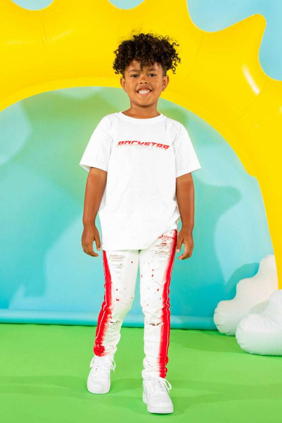 Kids * | Best Deal Boys Jeans Kids Brum Jean New Arrivals White