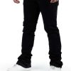 Mens * | Top 10 Mens Jeans Denim Jaymes Stacked Flare Jean Black