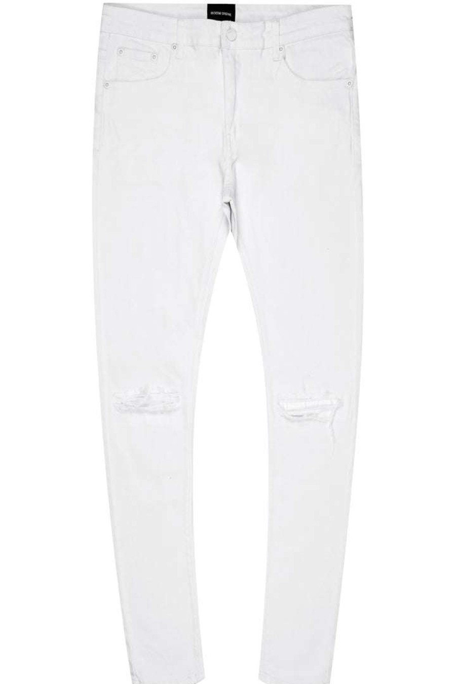 Womens * | Top 10 Mens Jeans Moon 5 Pocket Jean Denim White