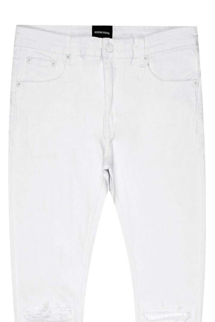 Womens * | Top 10 Mens Jeans Moon 5 Pocket Jean Denim White