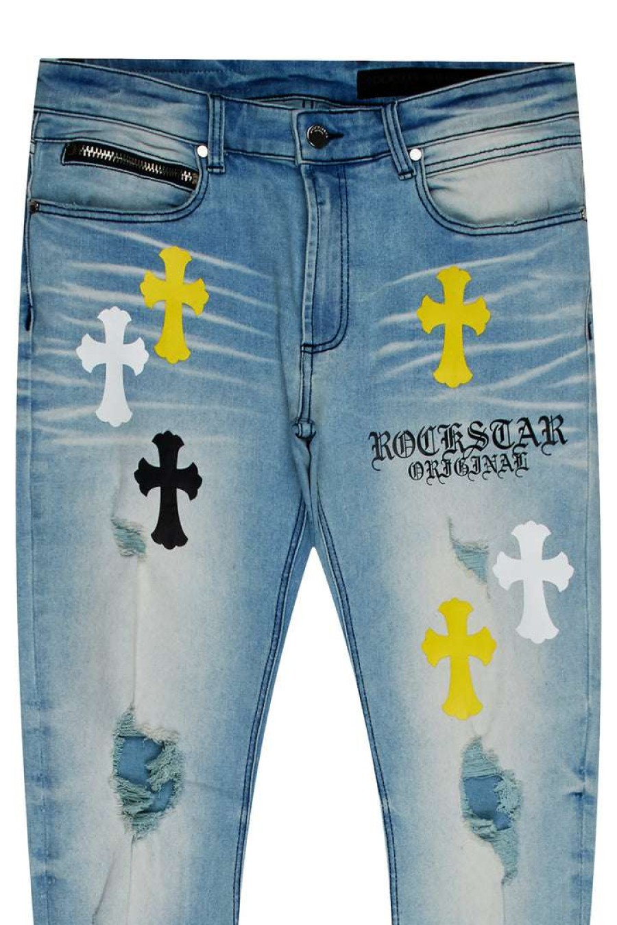 Mens * | Wholesale Mens Jeans Leonard Graphic Jean Yellow