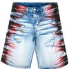 Mens * | Cheapest Mens Shorts Kenzo Denim Short Black/White