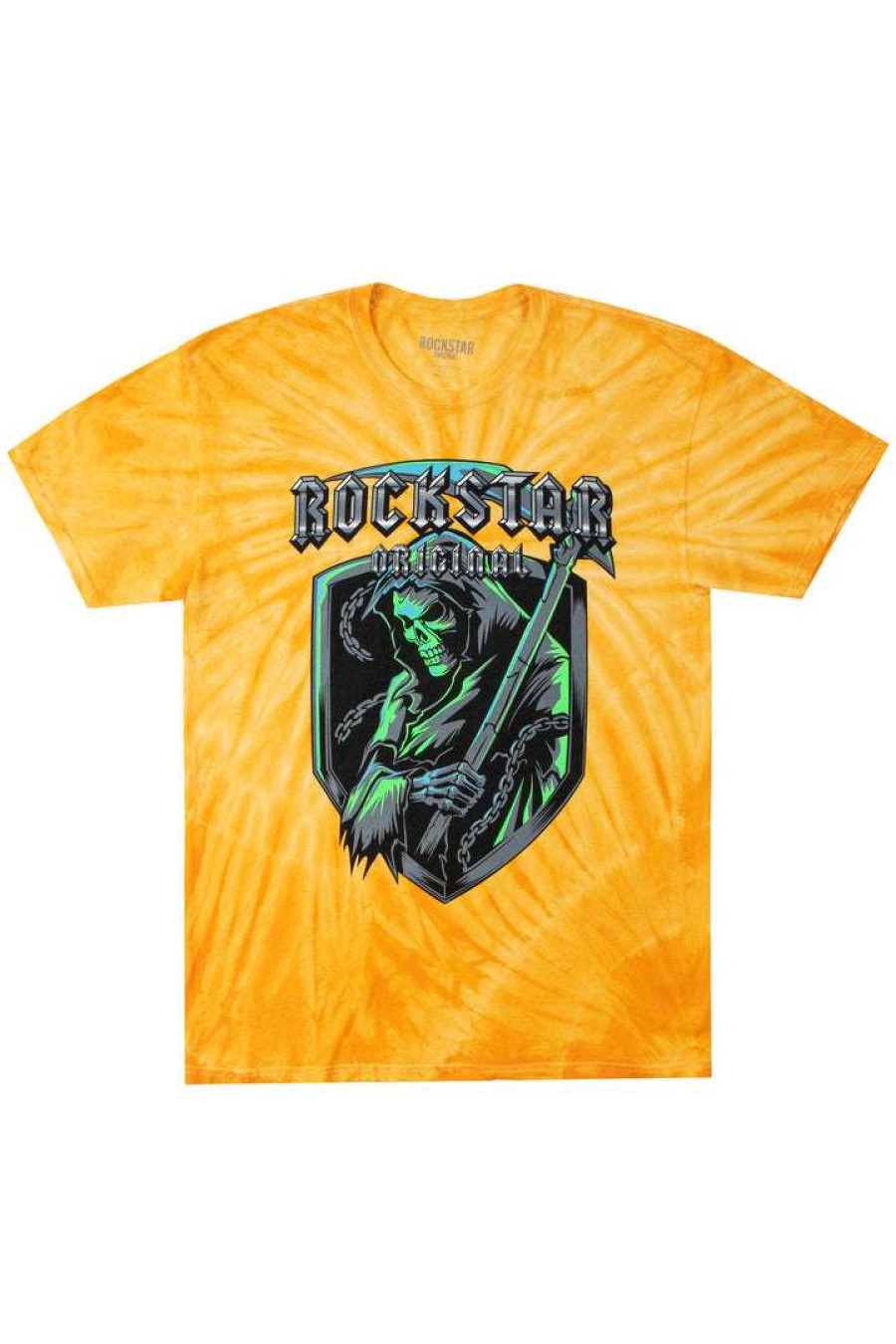 Mens * | Flash Sale Mens Tees Maverick Tie Dye T-Shirt Yellow