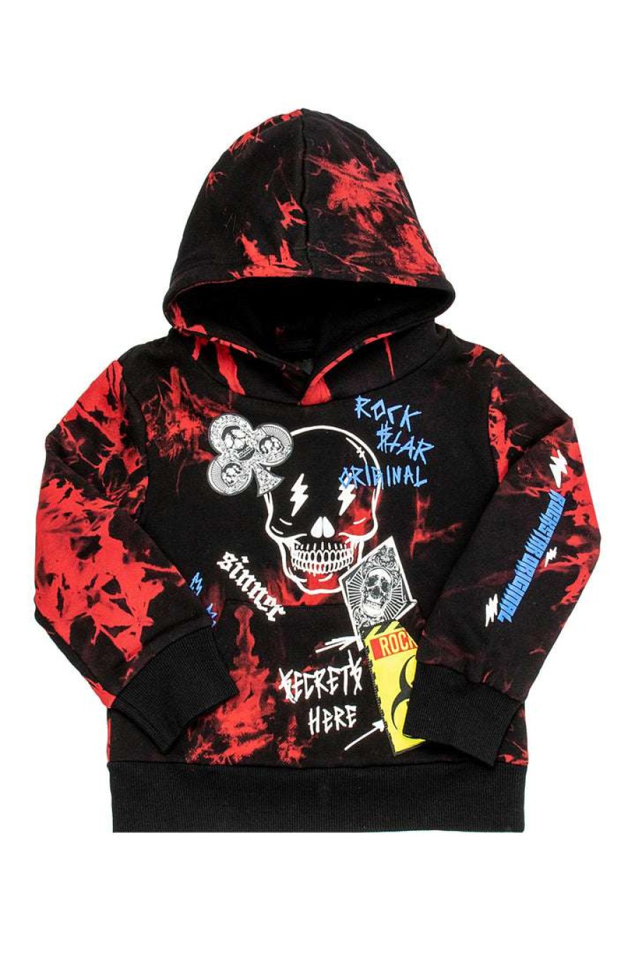 Kids * | Deals Boys Hoodies & Sweatshirts Kids Snoh Hoodie Black/Red