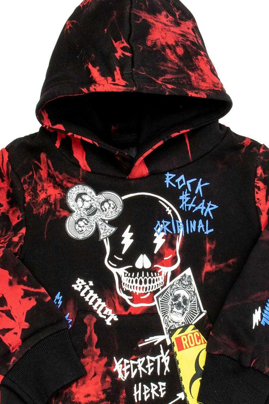 Kids * | Deals Boys Hoodies & Sweatshirts Kids Snoh Hoodie Black/Red