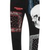 Mens * | Discount Mens Jeans Billie Printed Jean Black