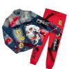 Mens * | Promo Mens Track Sets Roman Denim Jacket/Trackpant Set Red