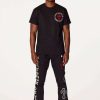 Mens * | Cheapest Mens Track Sets Diose T-Shirt/Flare Pant Set Black