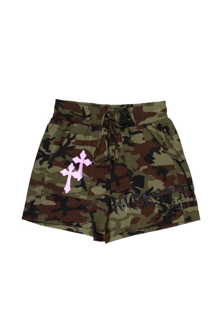 Womens * | Deals Womens Shorts Janessa Camo Short Best Seller Olive