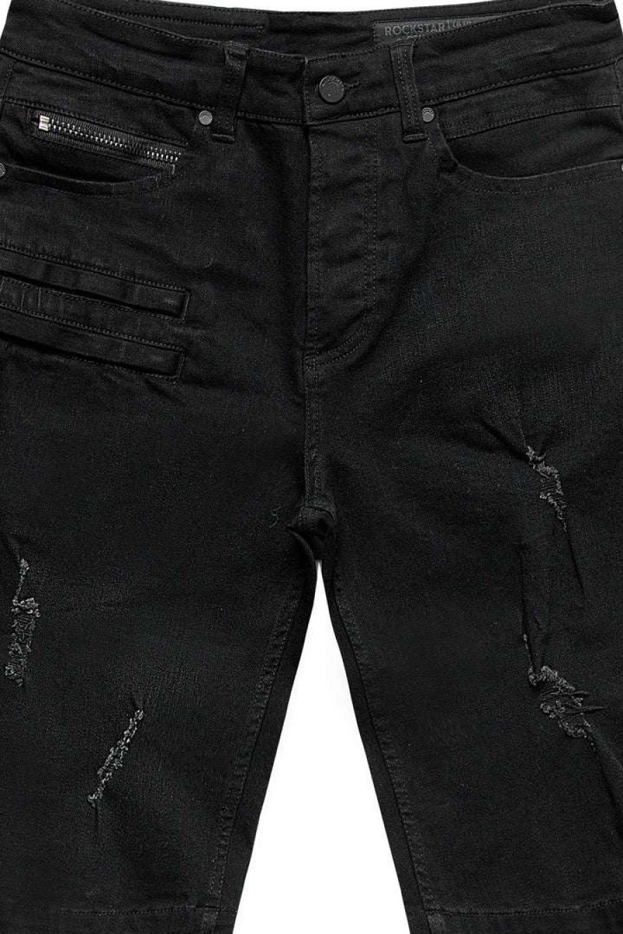 Mens * | Wholesale Mens Shorts Oscar Denim Short Black