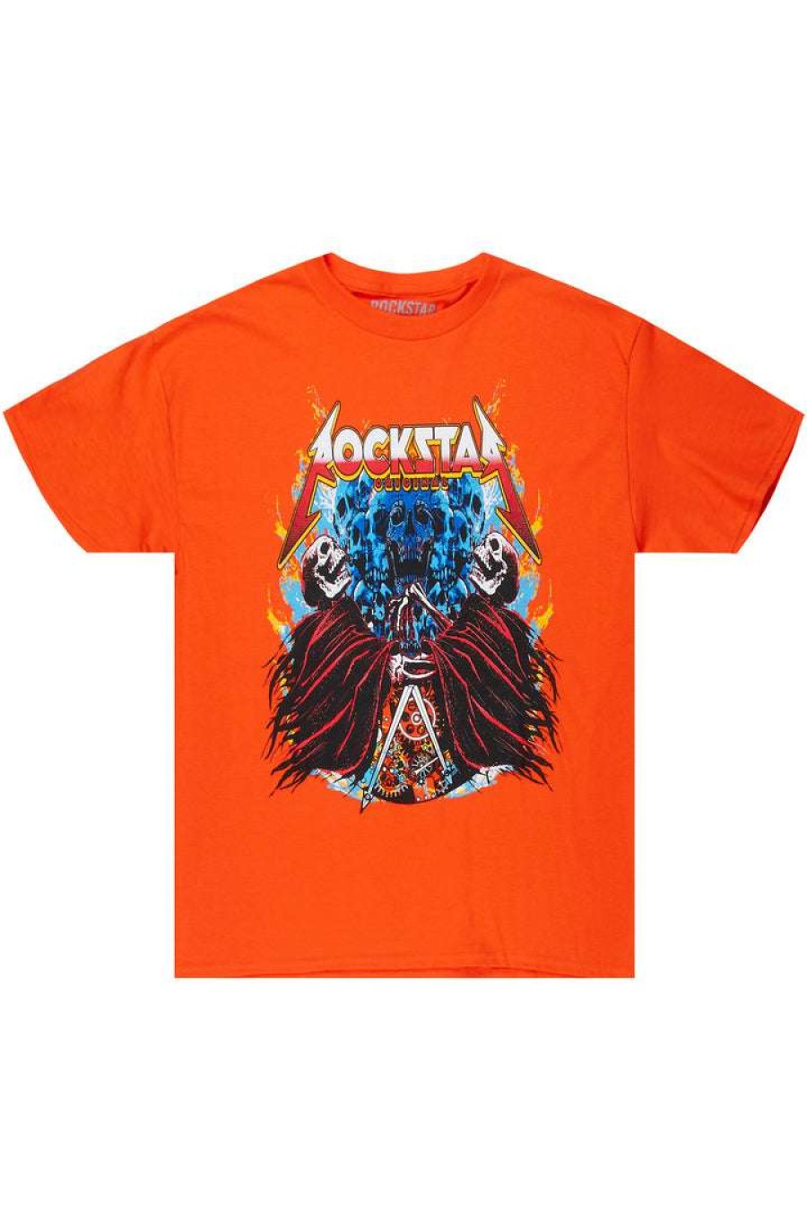 Mens * | Best Deal Mens Tees Xennon Printed T-Shirt Orange